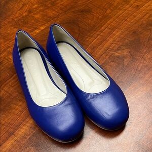 Marni blue leather ballet shoe sz 36